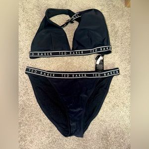 Ted Baker buckle detail black Size 3 Swimsuit!